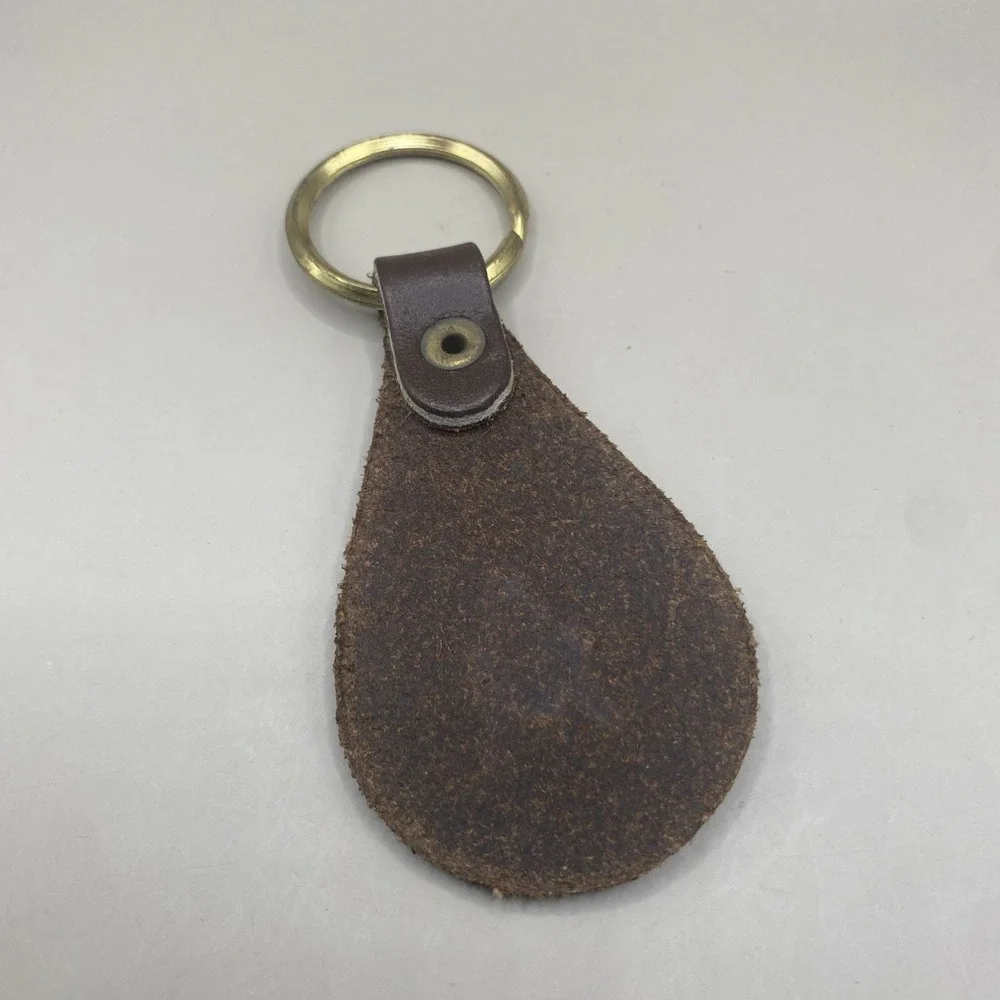 Vintage Leather Masonic‎ Freemason Keychain Key Ring Mason